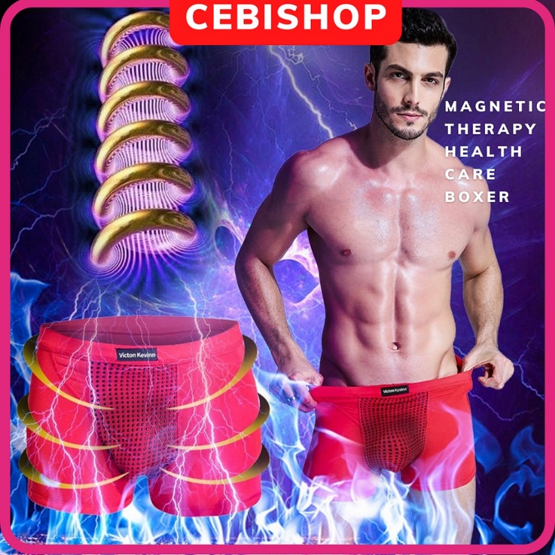 Tecido De Tecnologia De Atualização Nova Roupa Íntima De Terapia Magnética De Saúde Masculina 63 Cueca Reforçada Com Ímã em Oferta na Shopee