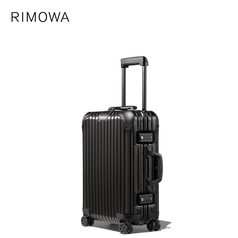 RIMOWA/Liga De Alumínio Magnésio Original 69,9cm Mala De Embarque De Metal Carro Loja Oficial De Bagagem