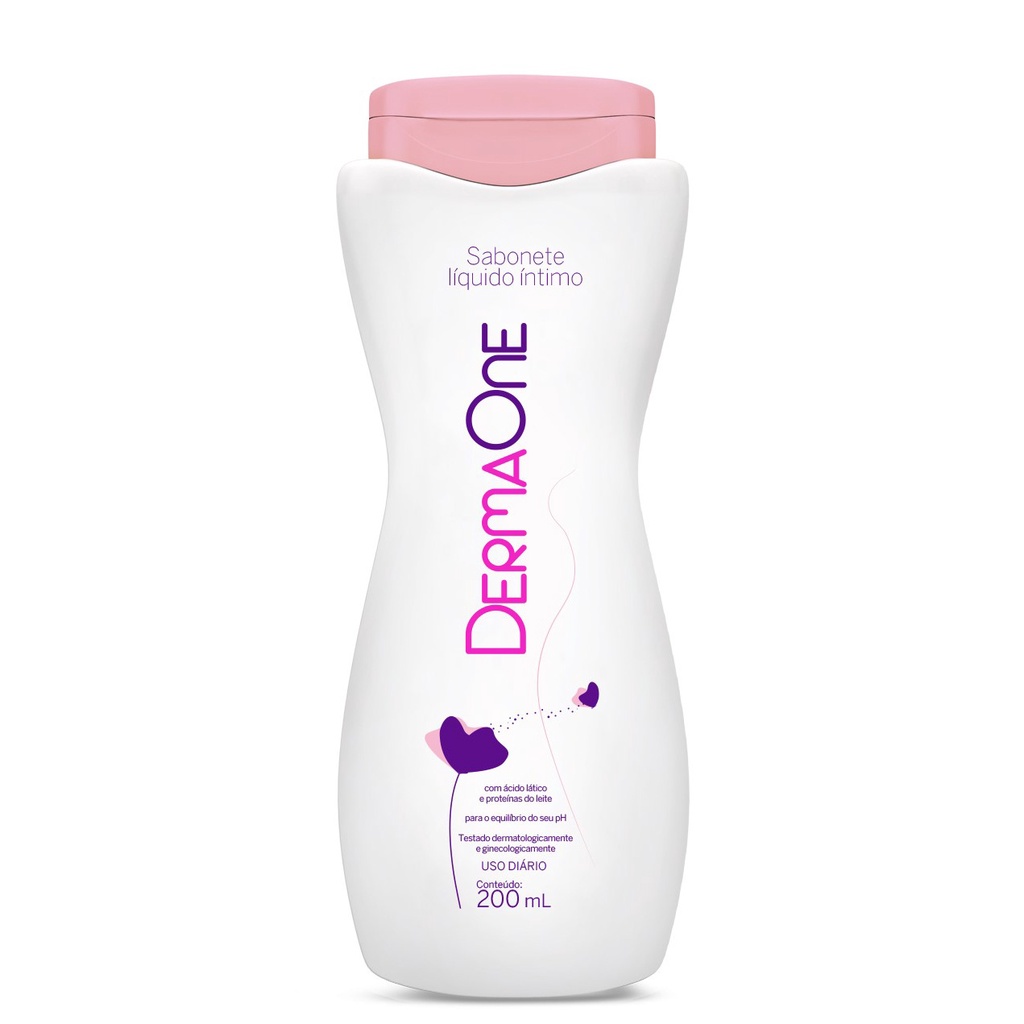 SABONETE INTIMO FEMININO DERMAONE 200ML COM ACIDO LÁTICO