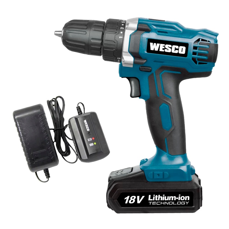 Parafusadeira e Furadeira a Bateria 18v 10mm Wesco WS2972