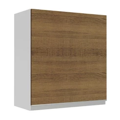 Armário de Cozinha Aéreo 60 cm 1 Porta Branco/Rustic Glamy Madesa