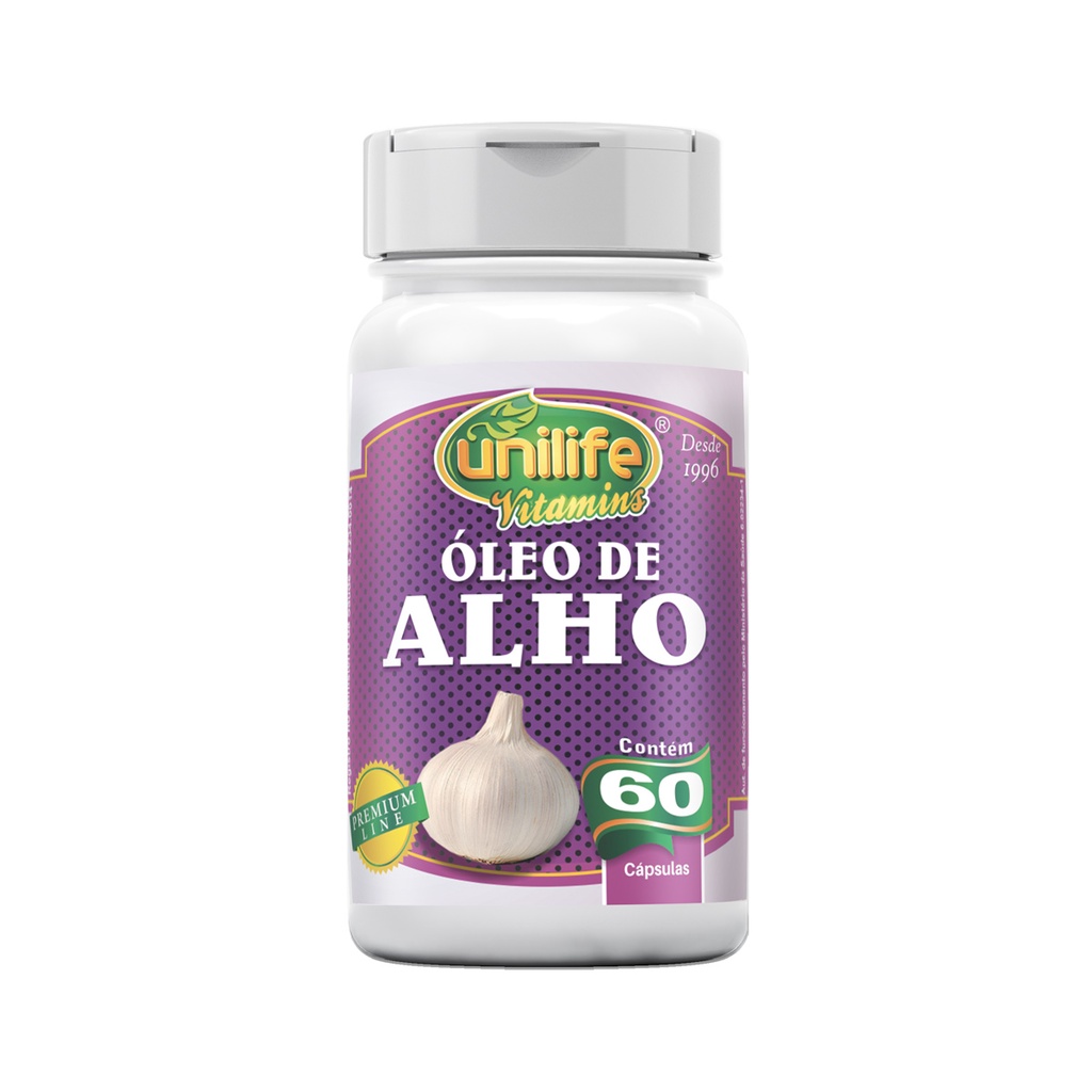 Óleo de Alho 350mg 60 Cápsulas - Unilife