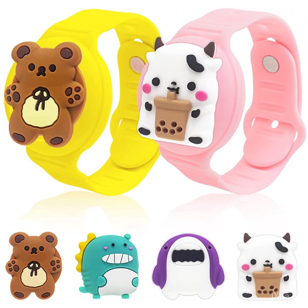 Pulseira AirTag Para Crianças , Infantil Apple Air Tag case De Relógio Toddler AirTags Suporte Ajustável Tampa De Batente Meninas