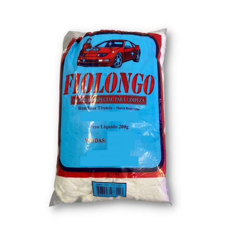 Algodao Especial Para Limpeza Automotiva Fiolongo 200g