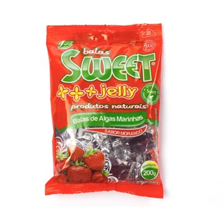 Bala de Algas Marinhas sabor morango 200g - Sweet Jelly em Oferta na Shopee