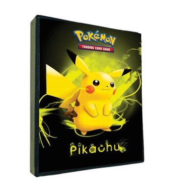 Álbum Fichário Pokémon Pasta Porta 180 Cards Pikachu