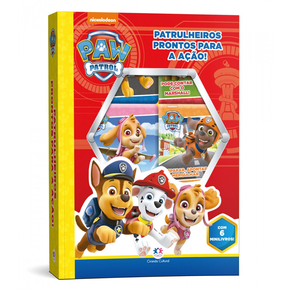 Box com 6 Minilivros Patrulha Canina - Patrulheiros prontos - Books & Magazines