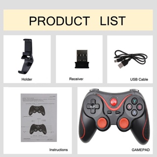 T3 wireless bluetooth gamepad controller para ios/android/pc/smart TV/- box/ps3/ps4/NS #7