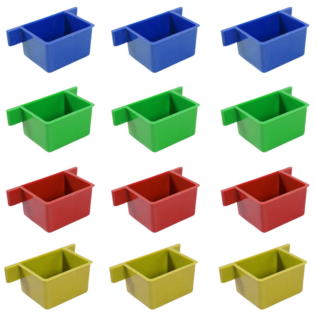 Comedouro para Pássaros Coxinho Lateral 12 Unidades em Oferta na Shopee