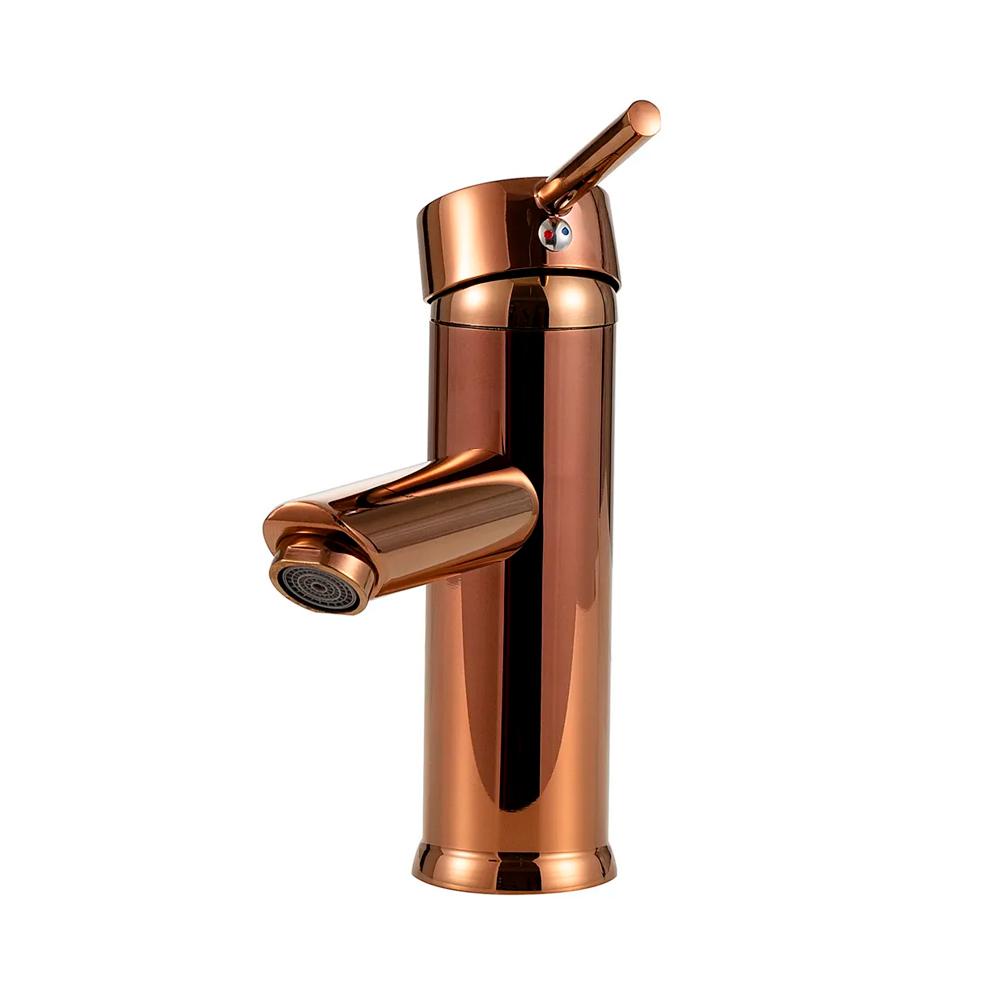 Torneira para banheiro cascata Misturador Monocomando Baixa Xingu Pingoo - Dourado Rose em Oferta na Shopee