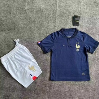 2022/23 Kids Football Shirt Kit França Camisa Da Equipe Kid