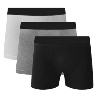 Kit 3 Cueca Boxer Algodão Box Cotton Sortida C5