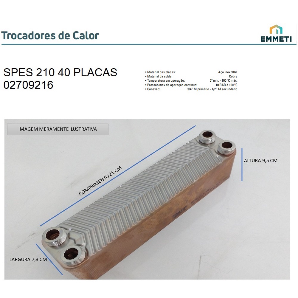 Chiller Trocador De Calor Para Cerveja  40 Placas-spes-210
