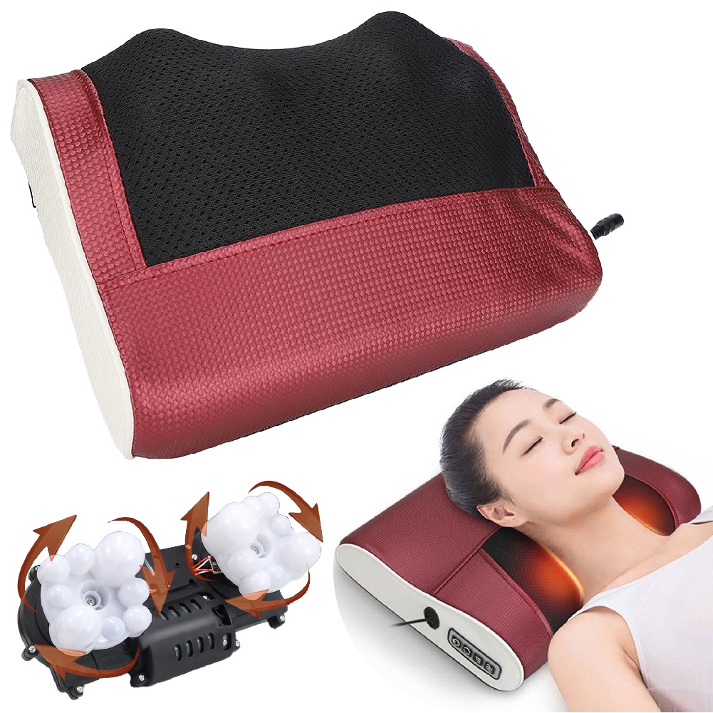 Almofada Encosto Massageadora Movimentos Shiatsu Infravermelho Linha Premium