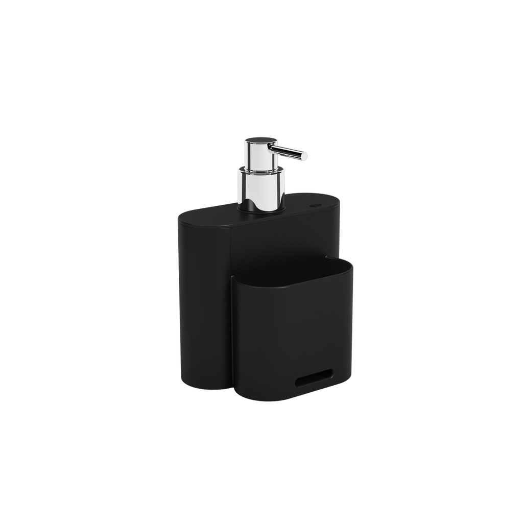 Dispenser Para Detergente Coza Flat 500 ml Preto em Oferta na Shopee