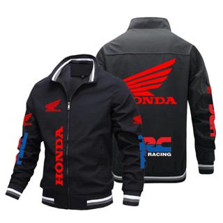 Honda Jaqueta motorbike Carro 2023 Novo Motocicleta Racer Casaco Primavera Moda Bombardeiro Nova Beisebol Masculina