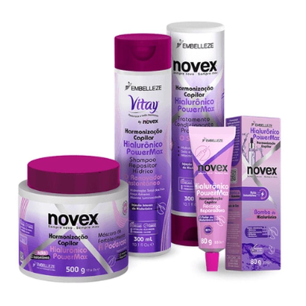 Kit Novex Super Reconstrução Hialurônico Harmonização Capilar em Oferta na Shopee