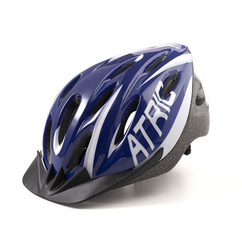 Capacete Bicicleta Mtb 2.0 Azul E Branco Com Led Sinalizador M - Bi166 em Oferta na Shopee