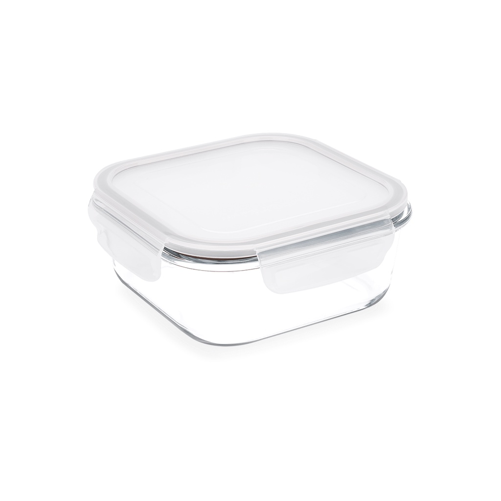 Pote Hermético Retangular De Vidro Brinox Lock&Stock 370 ml Natural em Oferta na Shopee