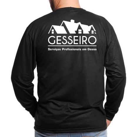 Camiseta Gesseiro Uniforme Profissional Camisa Para Trabalho