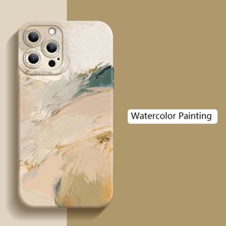 Capa De Pintura Em Aquarela Para iPhone 11 12 13 14 Pro Max XR XS X 7 8 Plus SE 2020 Silicone Tpu Macia À Prova De Choque