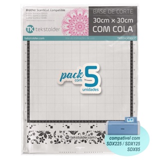 Kit com 5 Bases De Corte 30x30 Brother ScanNCut SDX (com cola) em Oferta na Shopee