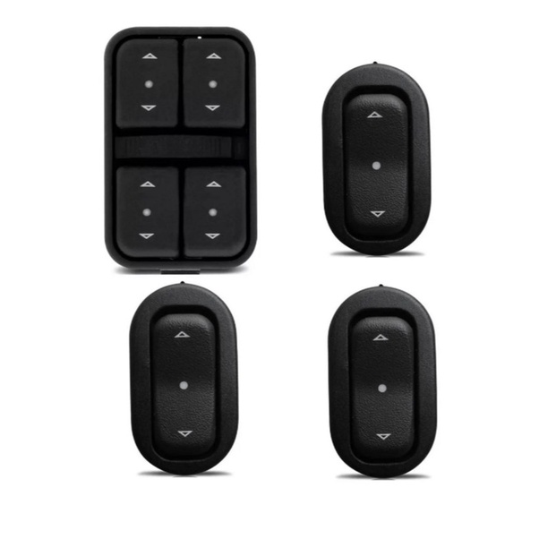 Kit De Botao Vidro Eletrico Celta Corsa Astra Meriva 4 Porta