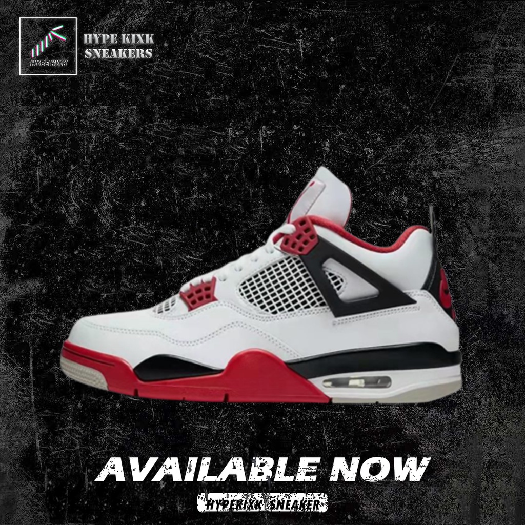 Jordan 4 Retro Fire Red Dc770 160 (Original De Qualidade 100 %) Tênis De