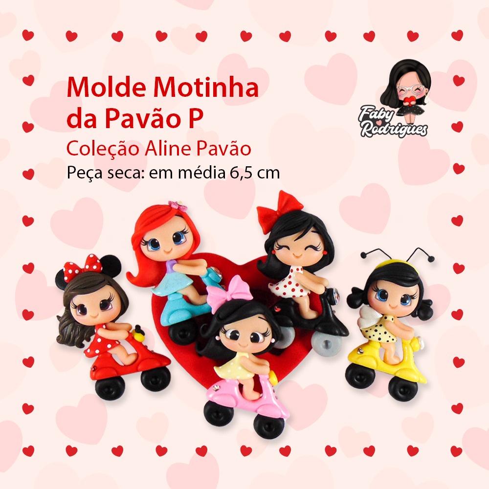 Molde de Silicone Motinha Da Pavao P - Aline Pavão