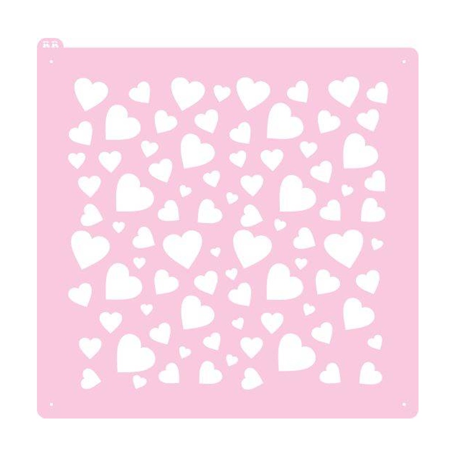 Stencil para Biscoito - Corações - Ref 4019 - 1 unidade - RR Cortadores - Rizzo