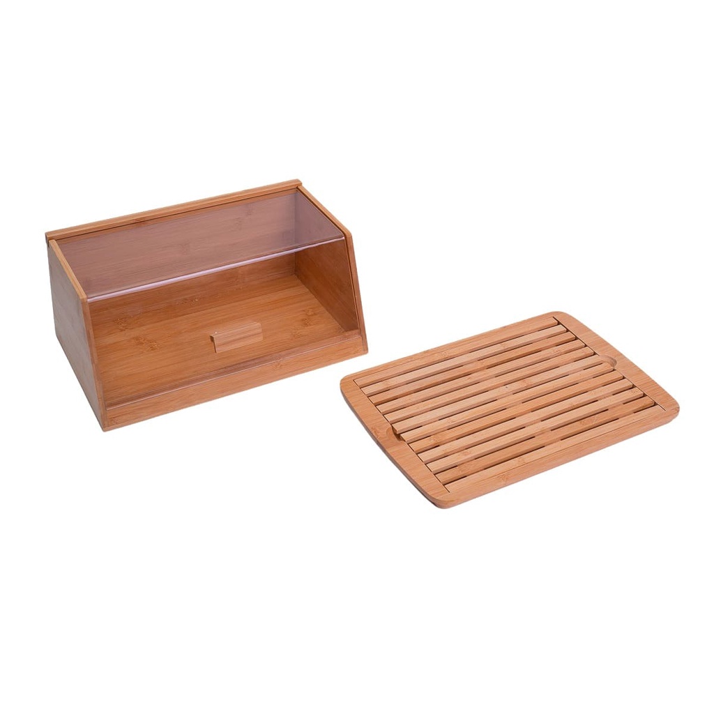 Kit com porta pão de bambu 35 cm e tábua migalheira de pão em bambu - Oikos em Oferta na Shopee