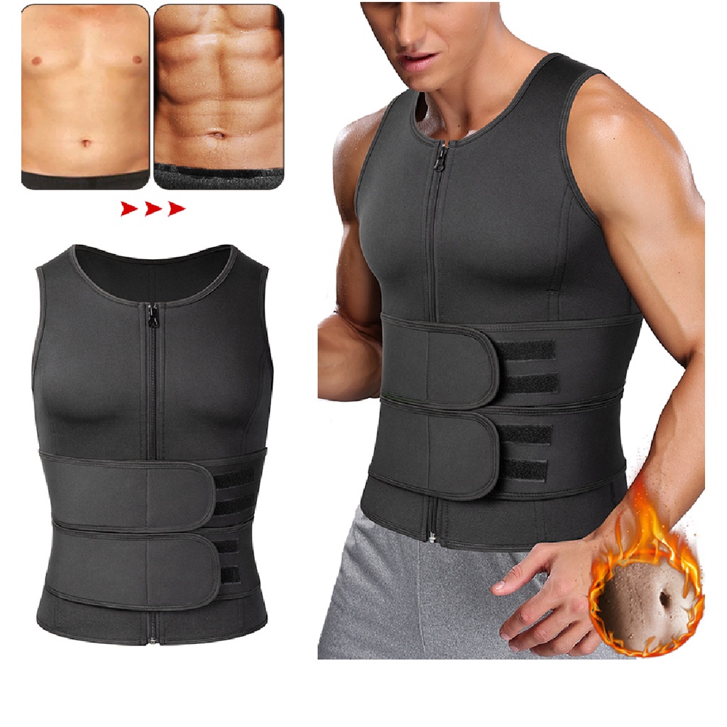Cinta Colete Camisa Sauna Shaper Emagrecimento Postura Queima Barriga Corporal em Oferta na Shopee