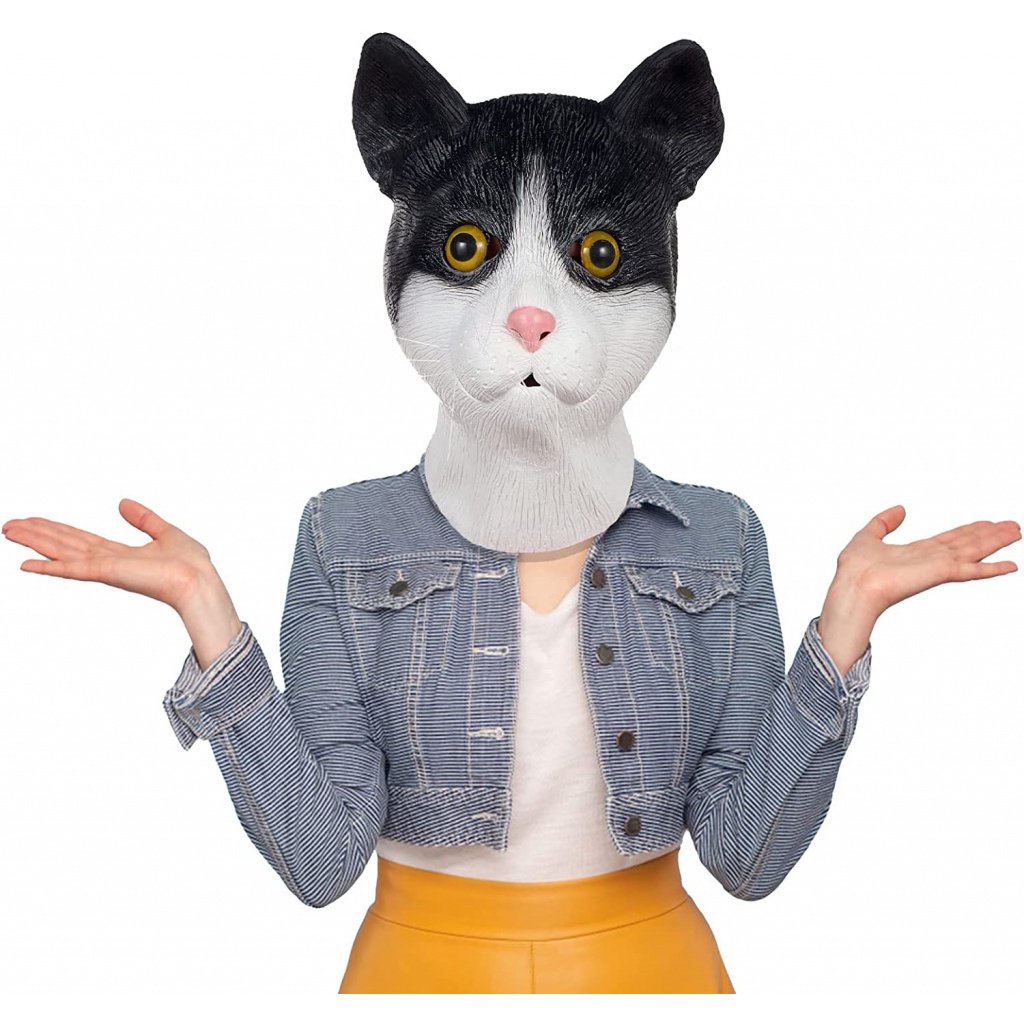 Máscara De Gato Halford Cute Cat Mask , Novidade Cabeça Completa