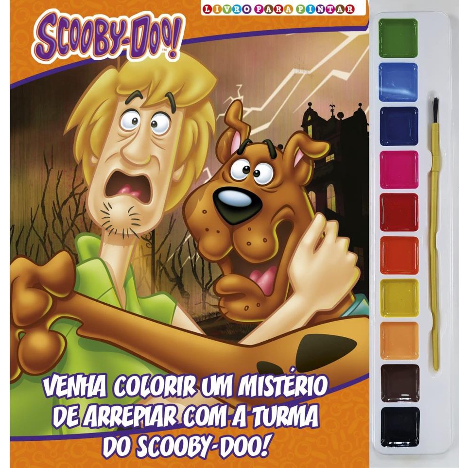 Livro Scooby-Doo para Pintar com Aquarela