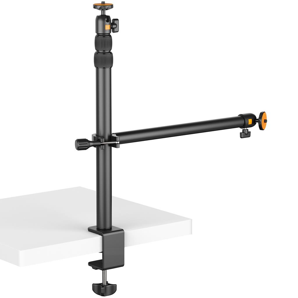 Pedestal/Suporte Reto + L de Mesa p/Camera DSLR Canon,Sony,Iluminador,Smartphone/Celular Iphone,Samsung