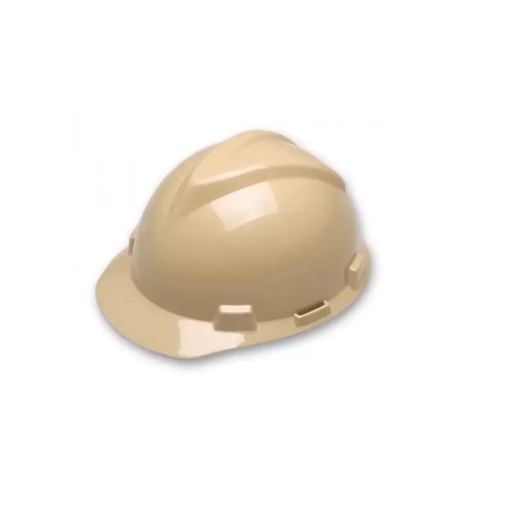Capacete V-Gard Completo Com Carneira e Jugular Bege CA: 498 EPI - MSA