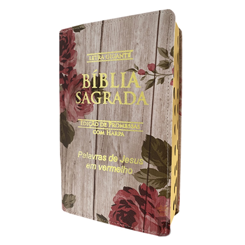 Biblia Sagrada Letra Gigante Luxo Popular - Romantic - Com Harpa ...