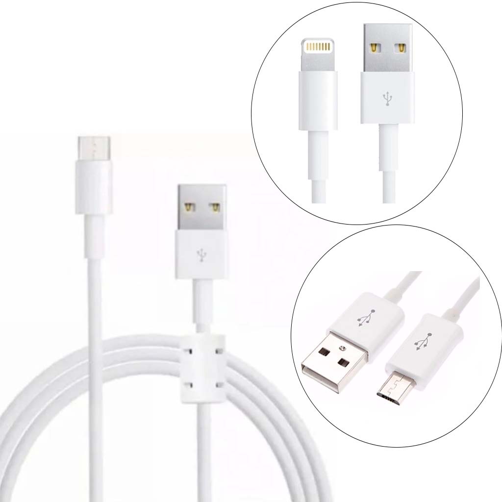 Cabo USB 1.5 Metros USB 2.0 light / v8 ou Type-C fast charge carregamento rápido com filtro anti-interferência