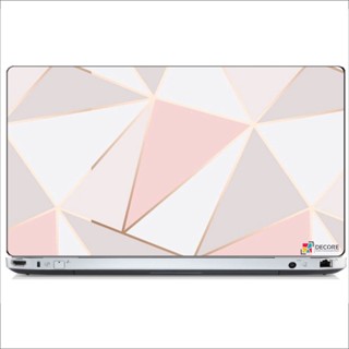 Adesivo Skin Decorativo Protetor Para Notebook Geométrico Rose Gold