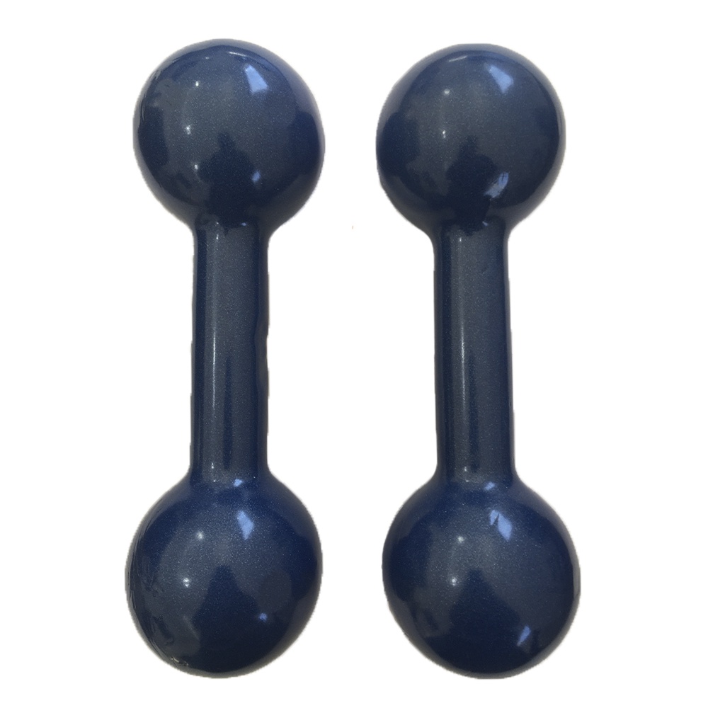 Halter Emborrachado 4kg - Par Peso Bola Revestido Academia Musculação Profissional Treinamento Treino em Casa Anilha | Iniciativa Fitness