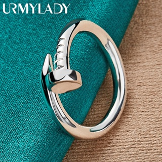 URMYLADY 925 Sterling Silver Nail Ring For Women Festa De Casamento Jóias De Encanto Da Moda em Oferta na Shopee