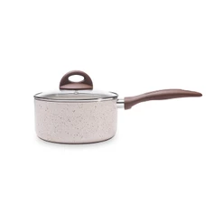 Panela De Indução Com Tampa Ceramic Life Brinox Granada 1,55 Litros Ø 18 cm Vanilla