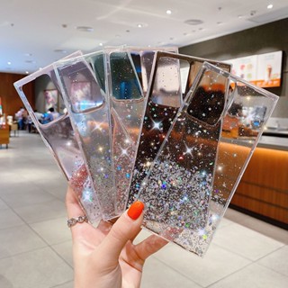 Capa Para Samsung Galaxy S23 S22 S21 Ultra S22 Plus S21 FE Bling Estrelas Lantejoulas Epóxi Transparente