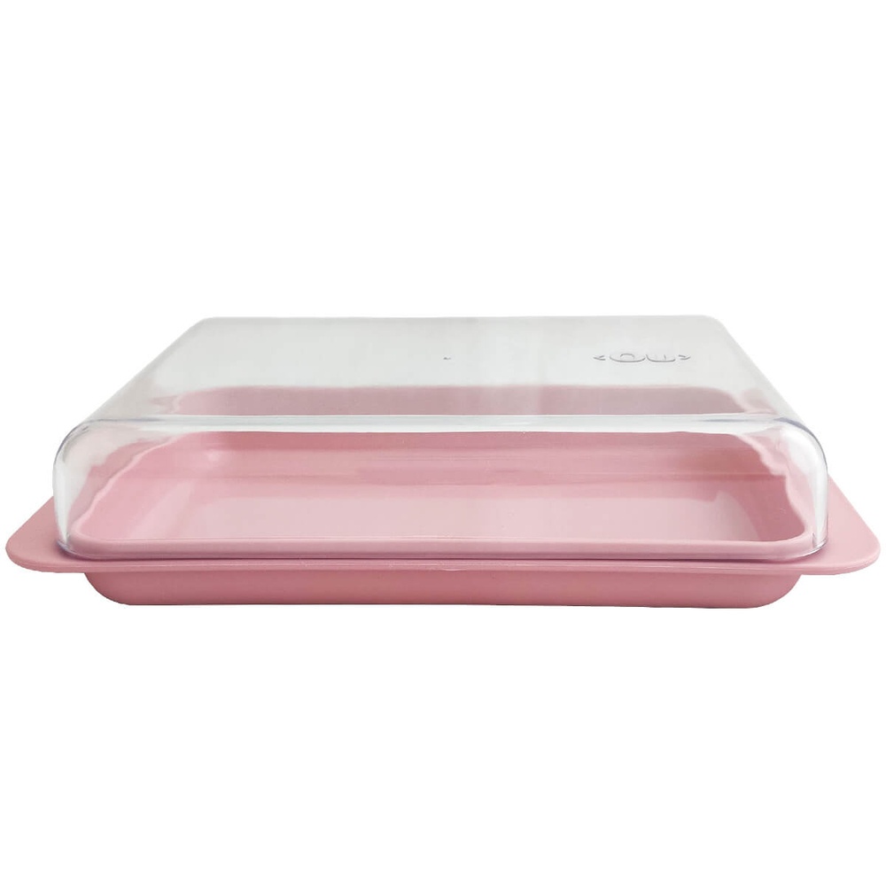 Porta Frios Com Tampa Queijeira Pote Para Queijo Presunto Cozinha Rosa