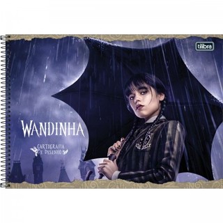 Caderno de Cartografia e Desenho TILIBRA Wandinha com 80 Folhas