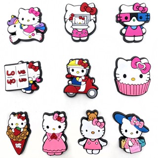 1PCS Hello Kitty Jibbitz Sapato Encanta Sandália Kids Wristband Acessórios De Moda Unisexo Festa De Aniversário Presentes