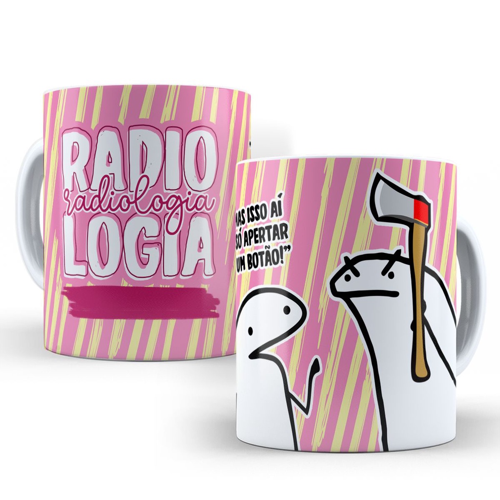 Caneca Radiologia - Radiologista Profissões Flork Engraçada Divertida para Café de Porcelana Personalizada 325ml