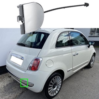 # BEST Amortecedor Traseiro Reboque Olho Gancho Capa Para Fiat 500 2007-2012 Cromo Prata Do Carro Guarnição Aleta Peças 