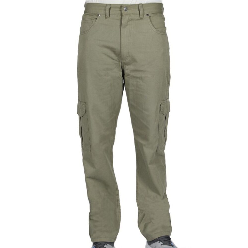 Calça de Sarja R7Jeans Masculina Modelo Cargo 100% Algodão