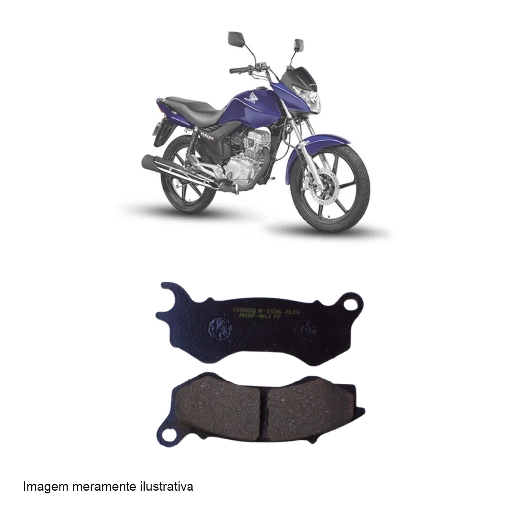 Pastilha de Freio Dianteira Honda CG Titan 150 EXCBS/160 EX ESD Cobreq - N 1836 em Oferta na Shopee